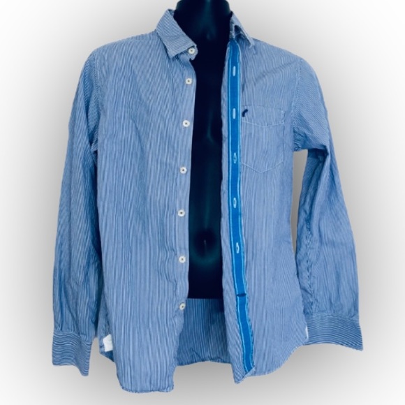 American Eagle Outfitters • Pin-Striped / Long Sleeve Button Up Shirt • Mens (S) - Picture 3 of 5